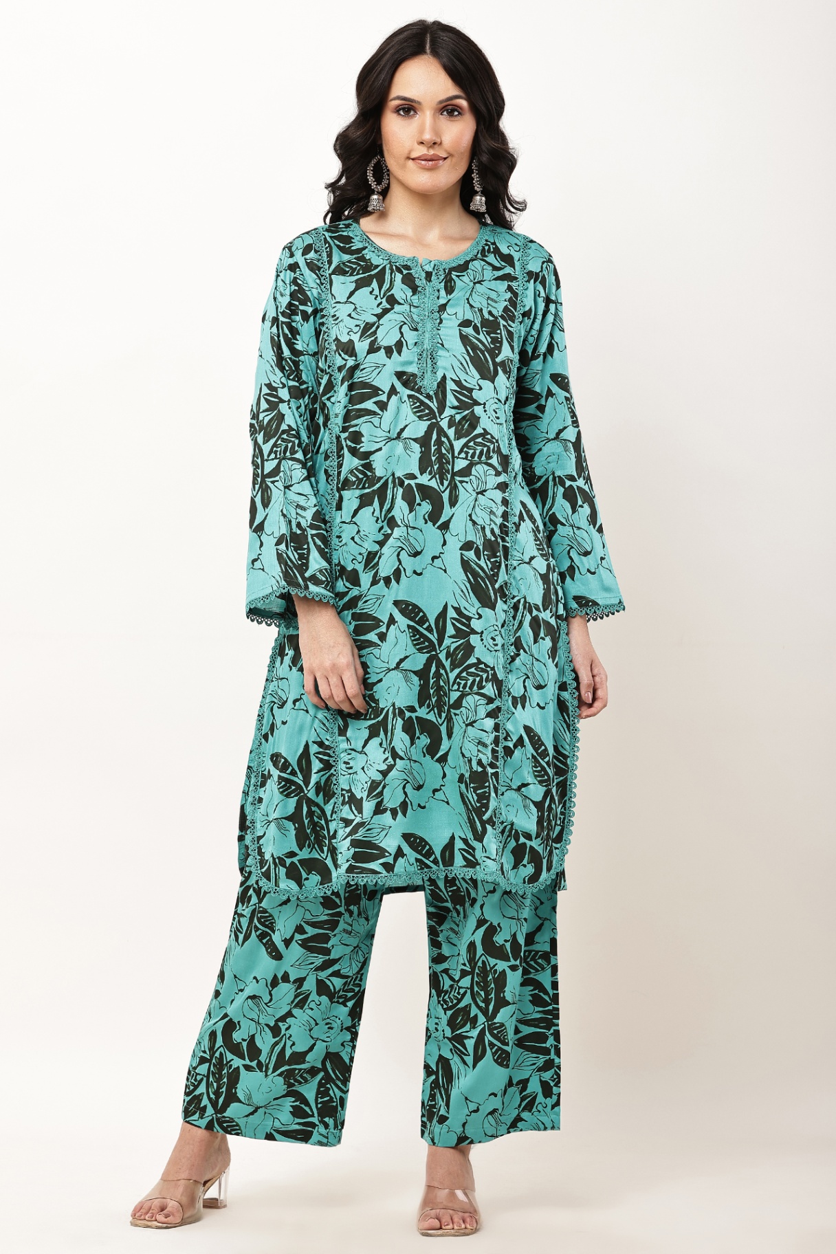 Emerald Bloom Suit Set